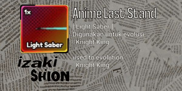 Gambar Product Light Saber -Anime last stand
