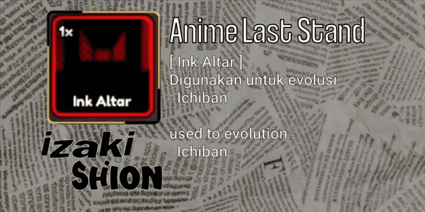Ink Altar -Anime last stand