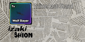Wolf Slayer - Anime Last Stand
