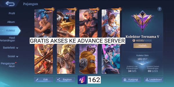 Gambar Product AKUN ADVANCE SERVER GG DAN MURMER