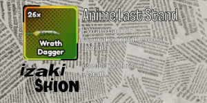 Wrath Dagger -Anime last stand