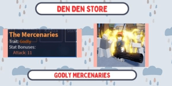 Gambar Product GODLY THE MERCENARIES - A Universal Time + BONUS 5 MYTHICAL RANDOM SKINS