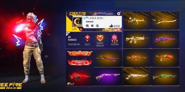 Gambar Product AKUN FF MAX 1 SG REAPPER DAN GURUN PASIR VAULT 466 KATANA ADA 3