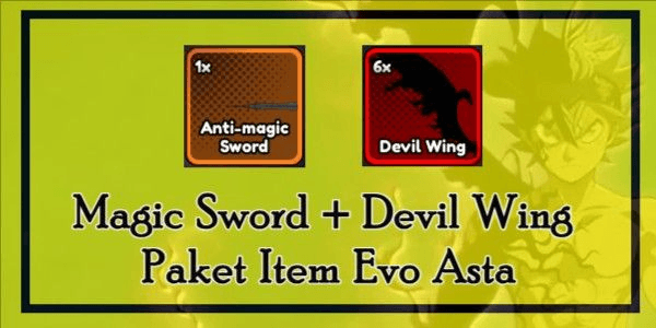 Gambar Product Paket Evo Item Asta (Magic Sword + Devil Wing)