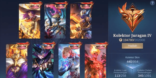 Gambar Product AKUN FULLBSKIN LEGENDS LIMITED FREE WDP 50 HARI