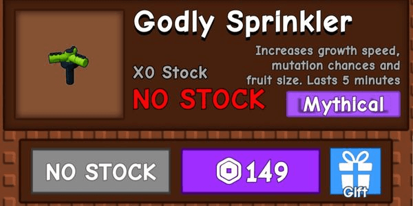 Gambar Product "Godly Sprinkler - Grow A Garden"