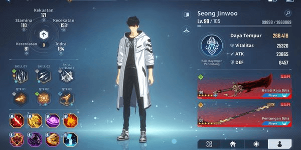 Gambar Product Akun Solo Leveling Arise Mid‑High atau Almost Endgame