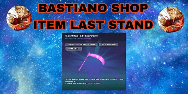 Gambar Product "Scythe Of Sorrow Item Evolution Anime Last Stand"