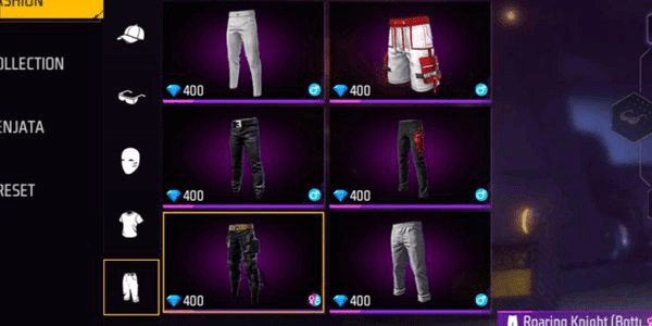 Gambar Product ALL SEKIN PANTS PERMANENT GIF PRICE 400 DIAMONDS