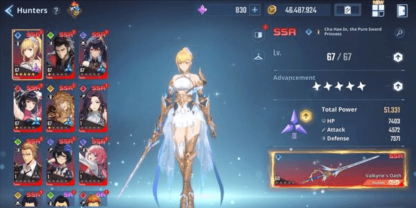 Gambar Product Account Solo Leveling Cha Hae-In Edition