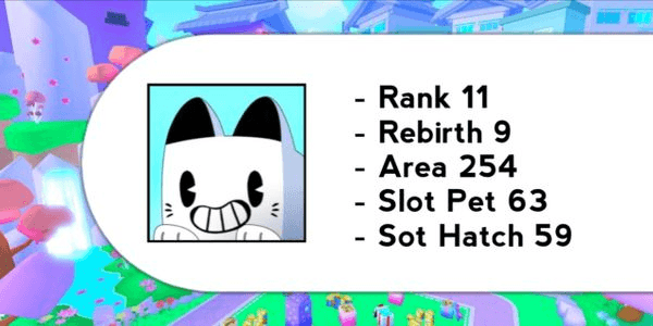 Gambar Product Account Rank 11 - Max Area | Pet Simulator 99