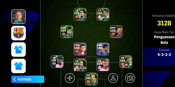 Gambar Product AKUN BUILD HANDSOME 15 EPIC BOOSTER TRIO MSN (MESSI BLITZ, SUAREZ BULLET HEADER, NEYMAR) PACK BARCA