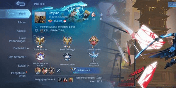 Gambar Product akun MLBB murah