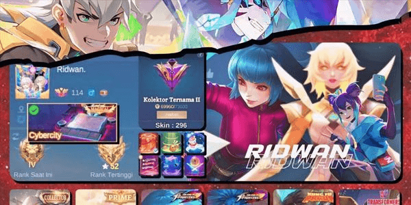 Gambar Product Akun Pribadi First Owner Banyak Skin ex Glory Nominus Data Lengkap Anti HB