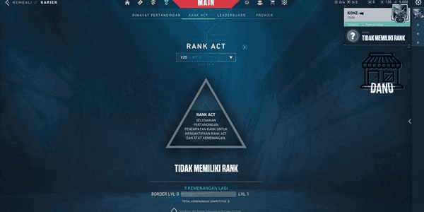 Gambar Product Valorant Account Ready Competitive / Rank Level 20