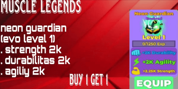 Gambar Product pet muscle legend neon guardian