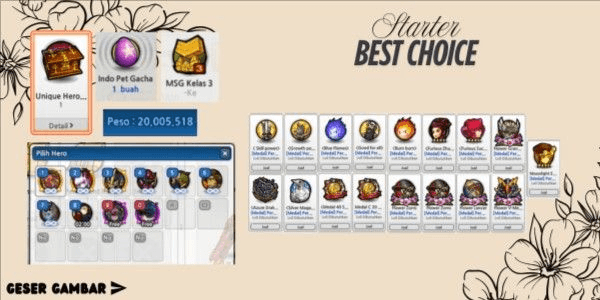Gambar Product 1 Unique Hero Account Ready to Use [Read Description]
