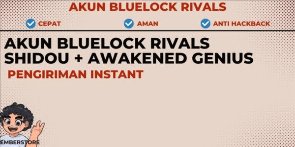 Gambar Product AKUN BLUELOCK RIVALS | SHIDOU + AWAKENED GENIUS