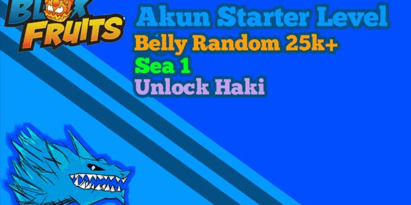 Gambar Product Akun Starter Level 50+ - Belly 25k+ - Race Random