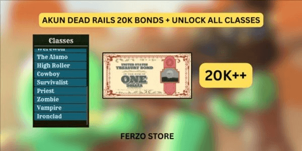 Gambar Product Akun Dead Rails 20k Bonds + Unlock All Class