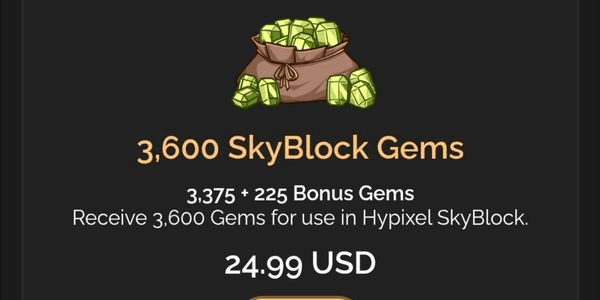 Gambar Product 3375 + 225 SkyBlock Gems