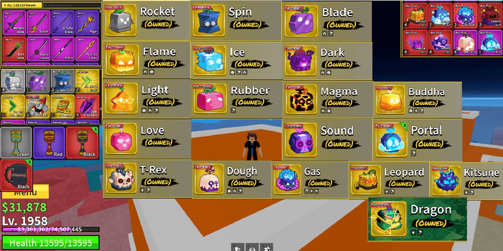 Buy Account ACCOUNT BLOX FRUIT PERM DRAGON AND OTHERS Blox Fruits ...