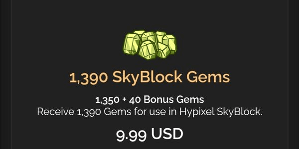 Gambar Product 1350 + 40 SkyBlock Gems