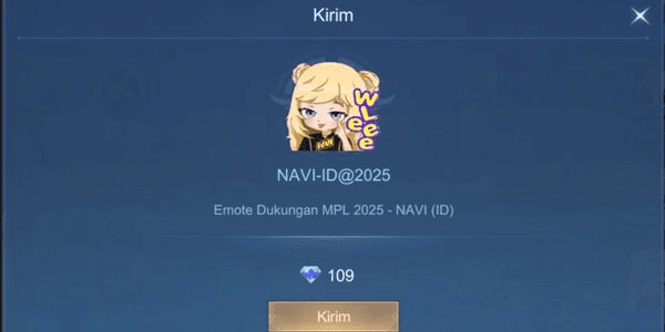 Gambar Product Battle Emote: NAVI ID 2025