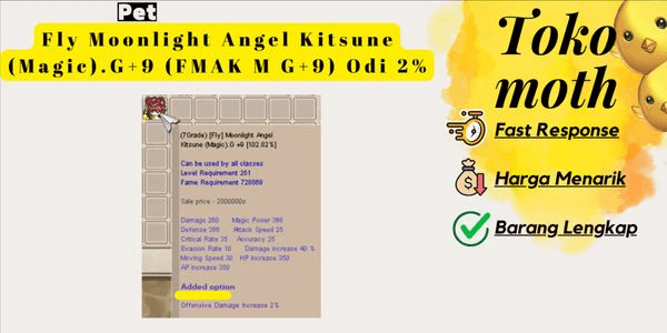 Gambar Product Fly Moonlight Angel Kitsune (Magic).G+9 (FMAK M G+9) Odi 2%