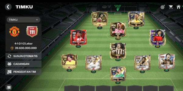 Gambar Product AKUN OVR 111, DUET DUO GOAT, FULL EVO, PLAYER LEVEL 25-30, SUITABLE FOR COMPETITIVE/PERSONAL USE