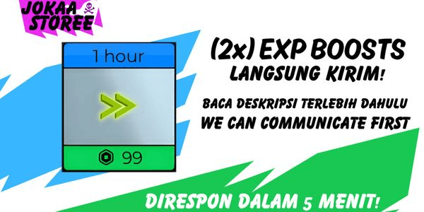 Gambar Product 2x EXP Boosts (1 Hour)
