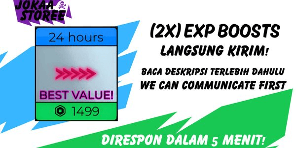 Gambar Product 2x EXP Boosts (24 Jam)