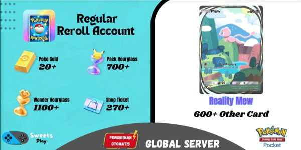 Gambar Product [GLOBAL] Pokemon TCG Pocket Regular Starter Reroll Account