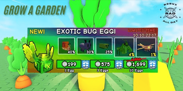Gambar Product 3x Exotic Bug Egg