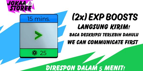Gambar Product 2x EXP Boosts (15 Minutes)