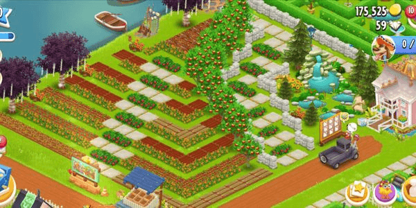 Gambar Product Farm Hay Day Level 50 Barn 1122/1200 Silo 545/675 Nice Decorations & Large Land