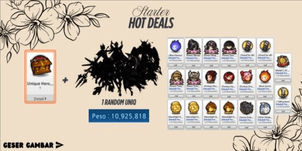 Gambar Product Starter 2 Unique Hero [Read Description]