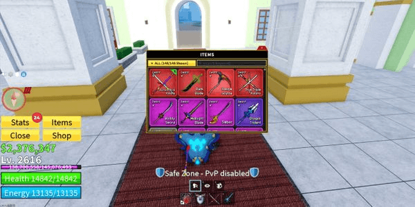 Gambar Product AKUN BLOX FRUIT AVA GG ABIS, ALL RACE V4 (FULL GEAR), 4 PERM, GP ALL- NOTIFIER, 2X MASTERY YETI FRUIT, CDK, TTK, SANGUIN ART