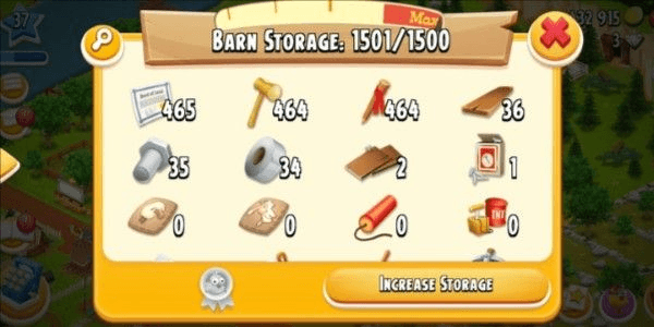 Gambar Product AKUN FARM HAYDAY LEVEL 37 CONTAINS 1500 LAND MATERIAL