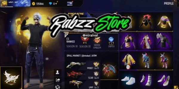 Gambar Product akun keren Free Fire