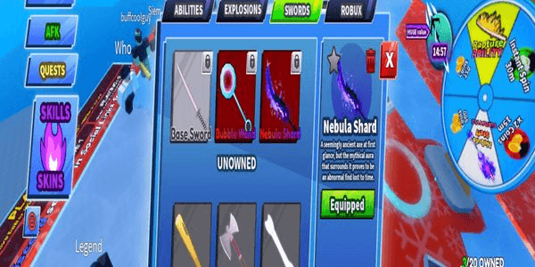 Gambar Product Blade Ball Account (Nebula Shard & Thunderous Hammer)
