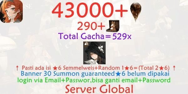 Gambar Product Reverse Gacha Account 1999-4