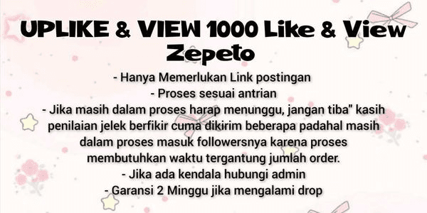 Gambar Product Uplike 1000 Like zepeto