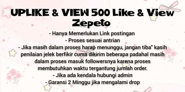 Gambar Product Uplike 500 Like zepeto