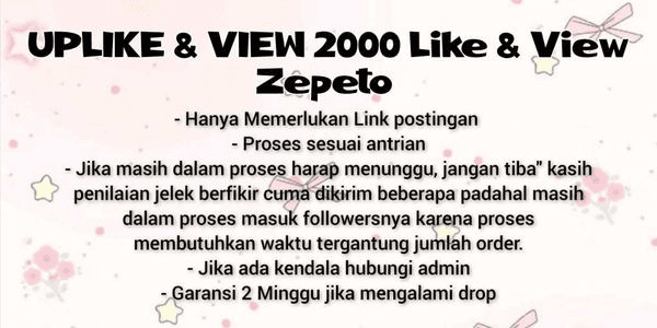 Gambar Product Uplike 2000 Like zepeto