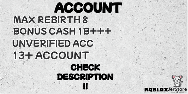 Gambar Product MAX REBIRTH ACCOUNT | STEAL A BRAINROT