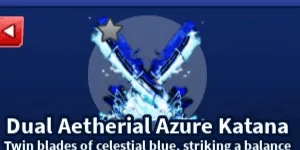 Dual Aetherial Azure Katana