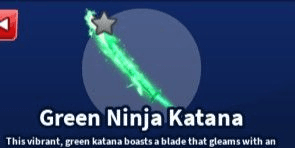 Gambar Product Green Ninja Katana