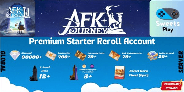 Gambar Product [GLOBAL] Afk Journey Premium Starter Reroll Account