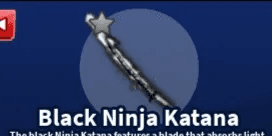 Black Ninja Katana